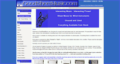 Desktop Screenshot of goodsheetmusic.com